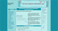 Desktop Screenshot of colon-cleanse-information.com