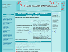 Tablet Screenshot of colon-cleanse-information.com